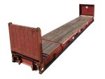 Used 40ft Flat Rack Shipping Container